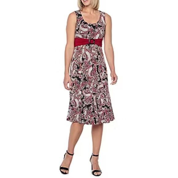 NWT Perceptions a-line formal knee length dress size medium M b17 - Picture 1 of 8